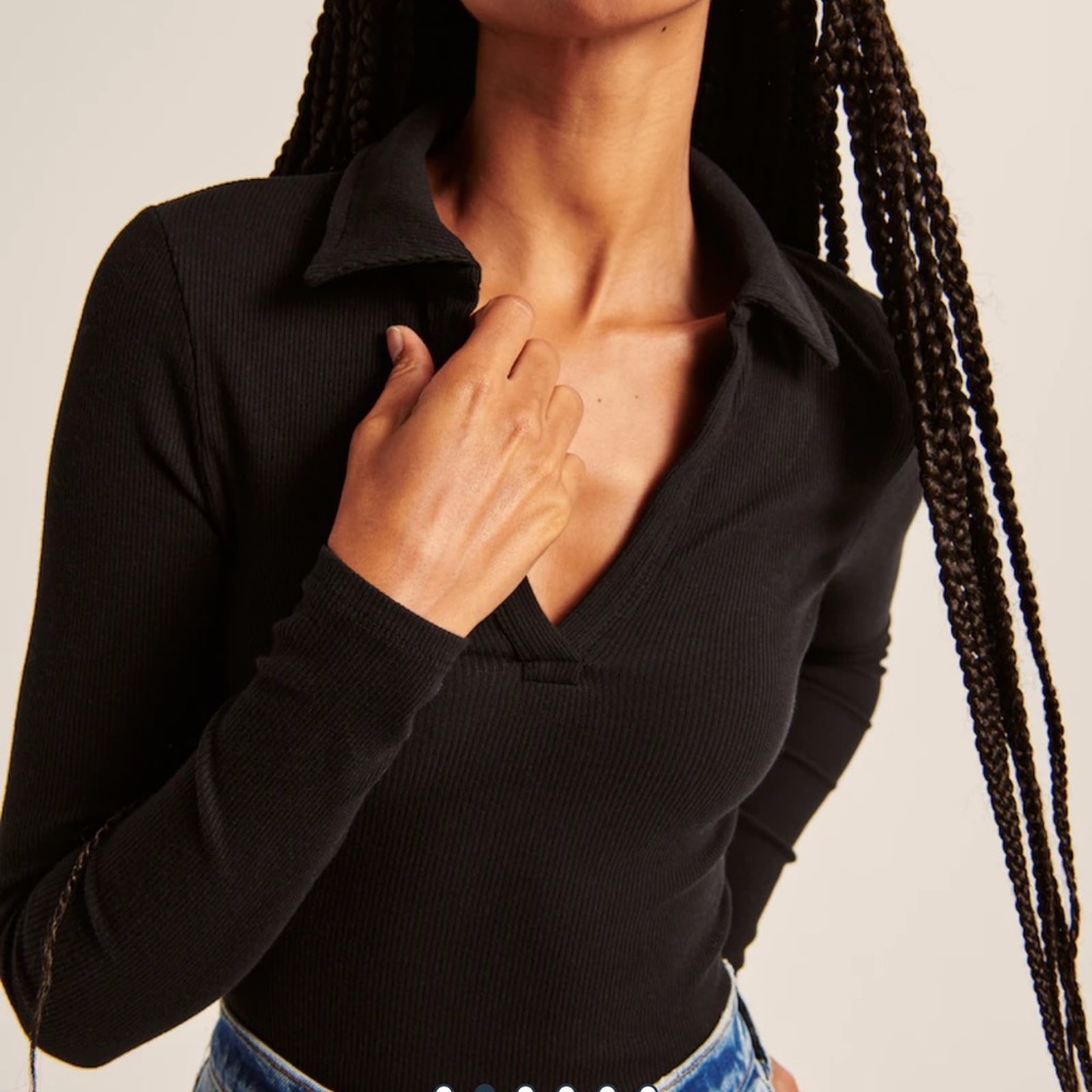Abercrombie Long Sleeve Ribbed Bodysuit